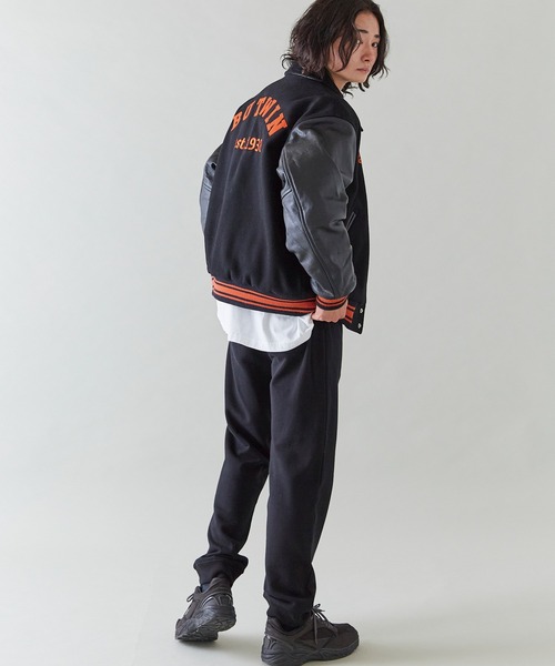 BUTWIN（バトウィン）の「[本革]BUTWIN/LEATHER×WOOLスタジャン