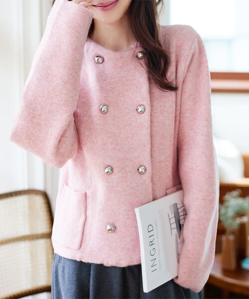 ノーカラージャケット（ピンク系）一覧 - WEAR