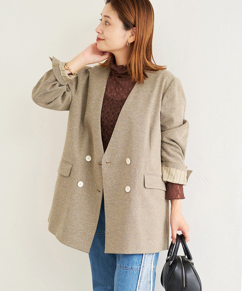 JOURNAL STANDARD（ジャーナルスタンダード）の「ノーカラーダブル