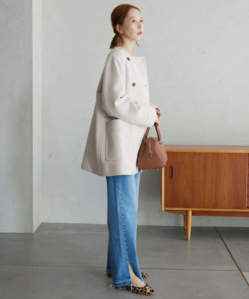 SLOBE IENA（スローブイエナ）の「スイビダブルクロスノーカラーダブル