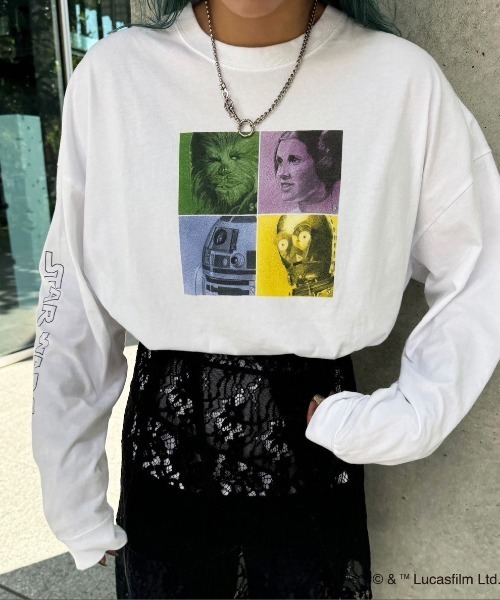 セール】STARWARS WHITE LS TEE（Tシャツ/カットソー）｜Ameri（アメリ