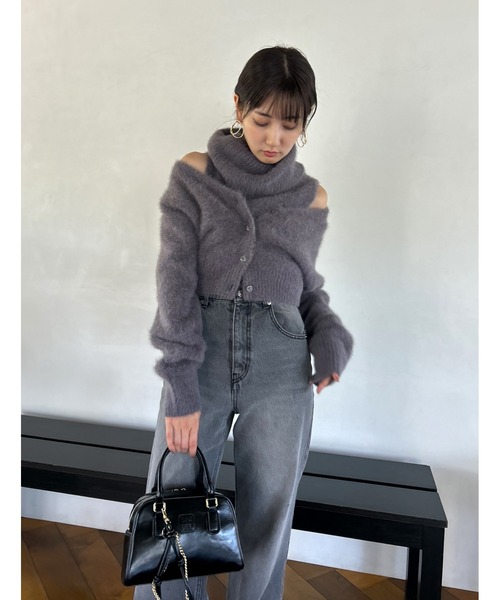 SNIDEL（スナイデル）の「フォックスアルパカショートカーディガン