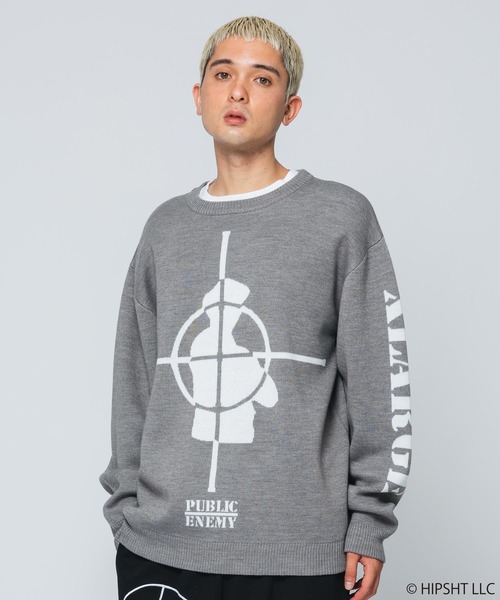 XLARGE（エクストララージ）の「XLARGE｜PUBLIC ENEMY CREWNECK KNIT