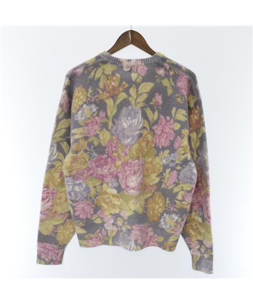ブランド古着】クルーネックニットセーター 花柄（ニット/セーター