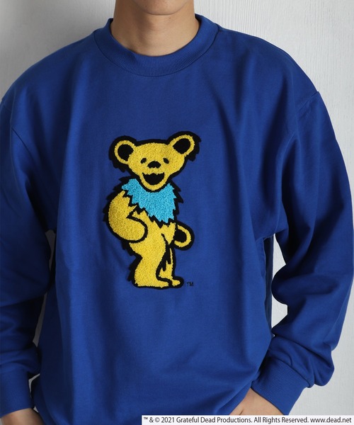 Grateful Dead オーバーサイズ サガラ刺繍 Big Bear 長袖スウェット