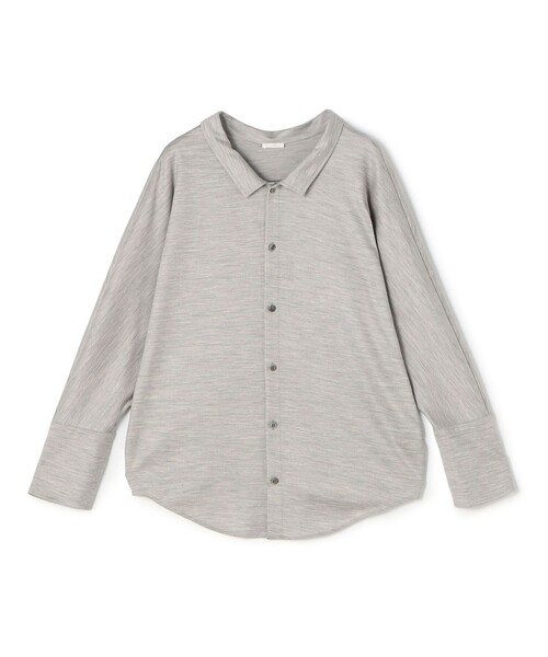 ウォッシャブルウールジャージー ドルマンスリーブシャツ（シャツ