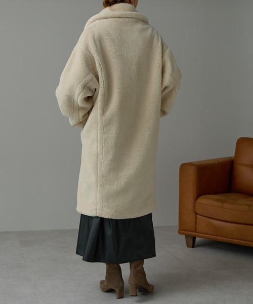 セール】テディボア ロングコート（ピーコート）｜r.（アールドット