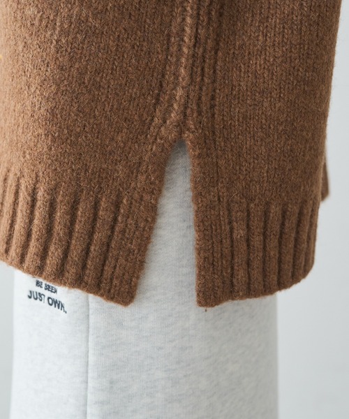 セール】アルパカ混深Vネックニットプルオーバー（ニット/セーター