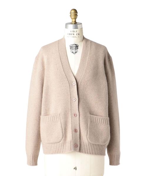 Drawer（ドゥロワー）の「Drawer 7GカシミヤVネックカーディガン