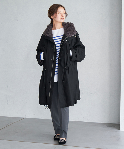 IENA（イエナ）の「ウーステッドフランネルモッズコート（モッズコート