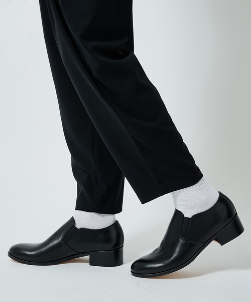 PADRONE パドローネ / BL SIDE GORE SHOES / サイドゴアスリッポン