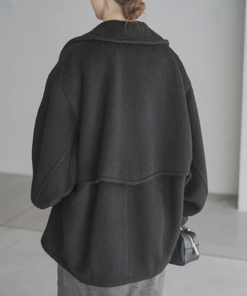 IENA（イエナ）の「モヘヤミックスシャギーショートコート（その他