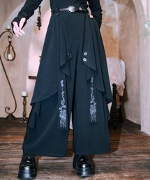 ガウチョパンツ」に該当するレディースのパンツ（ブラック/黒色系