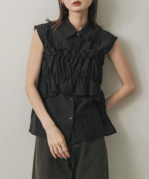 セール】ビスチェセットノースリーブシャツ（シャツ/ブラウス）｜SENSE