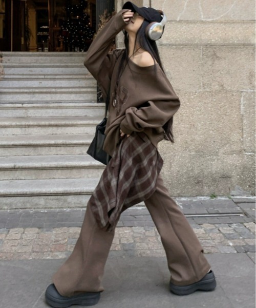 上下セット】ナンバリング スウェット×スウェットパンツ セットアップ