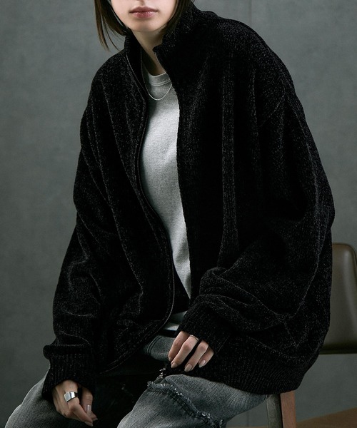 Alfred Alex】chenille yarn drivers knit / オーバーサイズモール