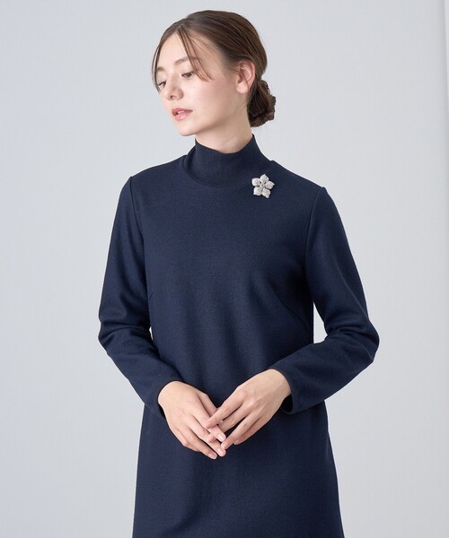 ANAYI（アナイ）の「ウールジャージーヘムフレア ワンピース