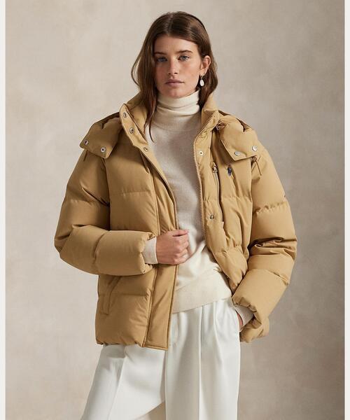 キルテッド フーデッド ダウン ジャケット（ダウンジャケット/コート