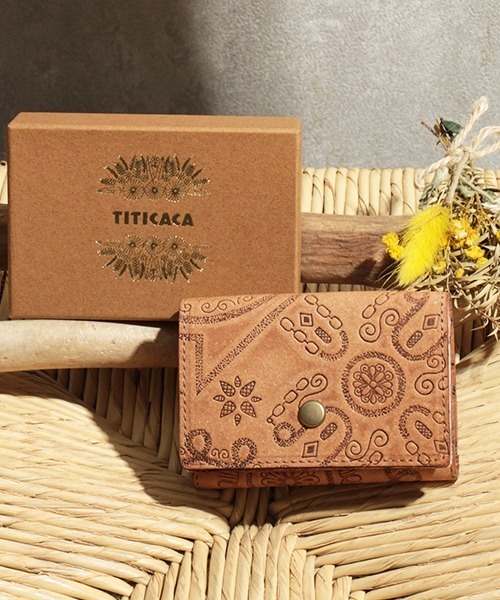 ボンデッドレザーファイバー三折り財布（財布）｜チチカカ（チチカカ