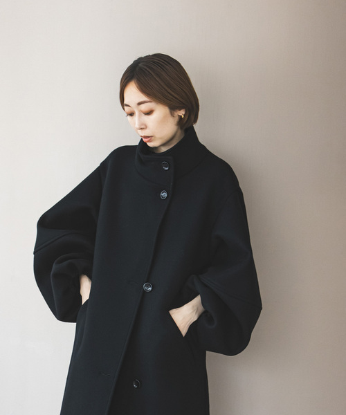 Noble（ノーブル）の「メルトンパフスリーブロングコート（その他