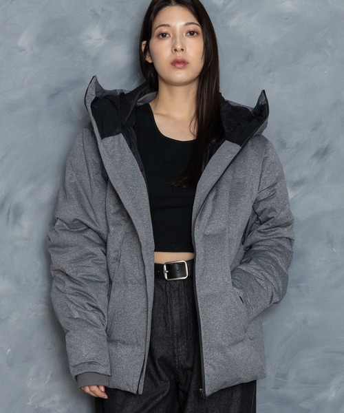 セール】シームレス フードダウンジャケット/キルティング アウター