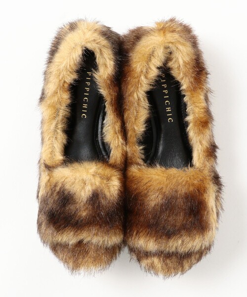 セール】【1/1値下げ】PIPPICHIC / エコファー フラットシューズ