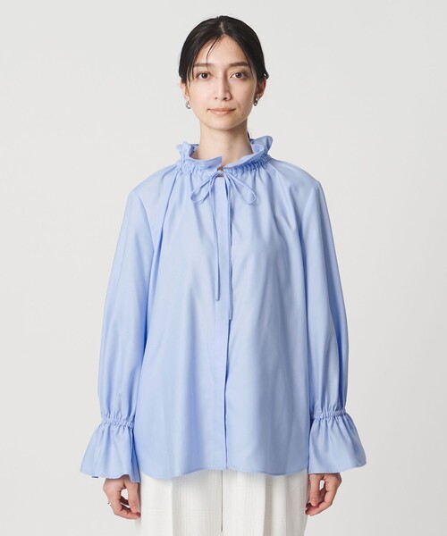 フリルカラー フレアスリーブ ブラウス（シャツ/ブラウス）｜UNITED
