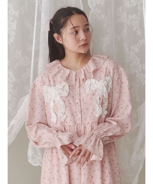 merry jenny（メリージェニー）の「flowerフリルリボンワンピース