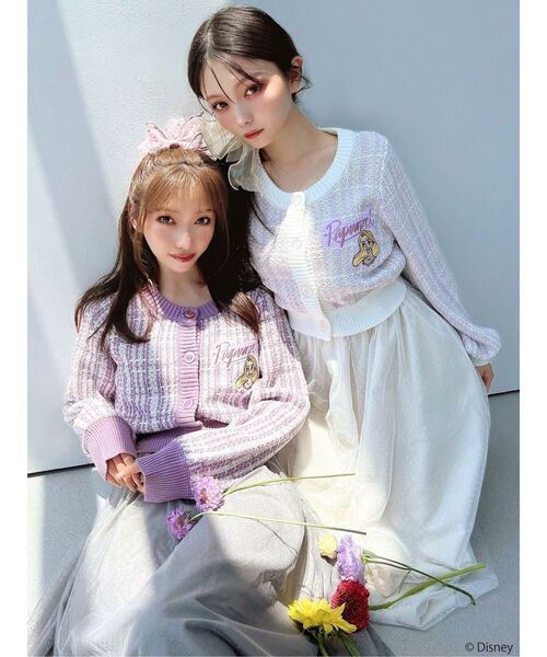 セール】【ディズニーコレクション】チェックニットカーディガン
