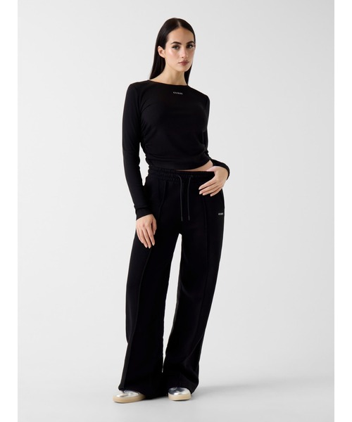 NAT Rib Long Sleeves Top 長袖Tシャツ | GUESS(ゲス) JAPAN 公式