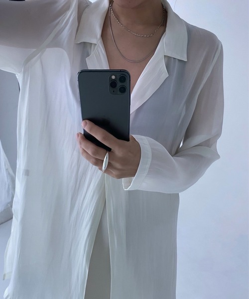 ENOF（イナフ）の「sheer jacket（シャツ/ブラウス）」 - WEAR