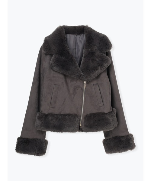 スエードファーライダースジャケット（ライダースジャケット）｜LUDIC