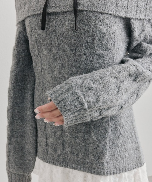 セール】【インフルエンサー企画】YUI girly cable one-piece