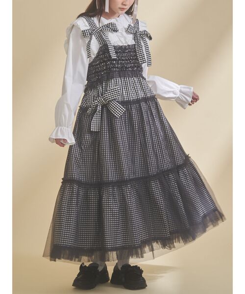 チュールリボンキャミワンピース（ワンピース）｜merry jenny（メリー