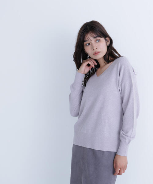 セール】◇FOX混ジェントリーシリーズ Vネックニット（ニット/セーター