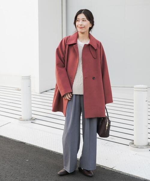 セール】【再入荷】『UR TECH』ミドル丈コート｜冬服/暖かい/吸光発熱