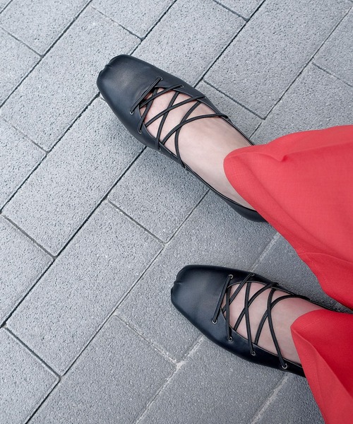 Akiko Kizu ×Daniella & GEMMA】 ゴムクロスバレエシューズ（バレエ