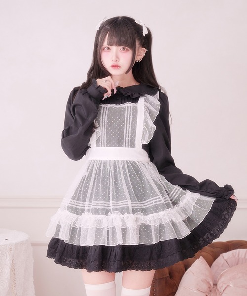 Pal elfy（パルエルフィー）の「ホイップフリルエプロン（ワンピース