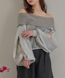 スウェット オフショルダー」に該当するトップスファッション通販