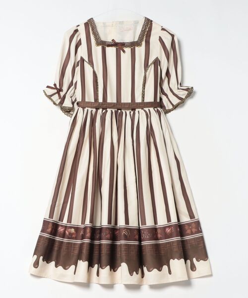 Chalmiere（シャルミエール）の「ボンボンショコラ柄ワンピース