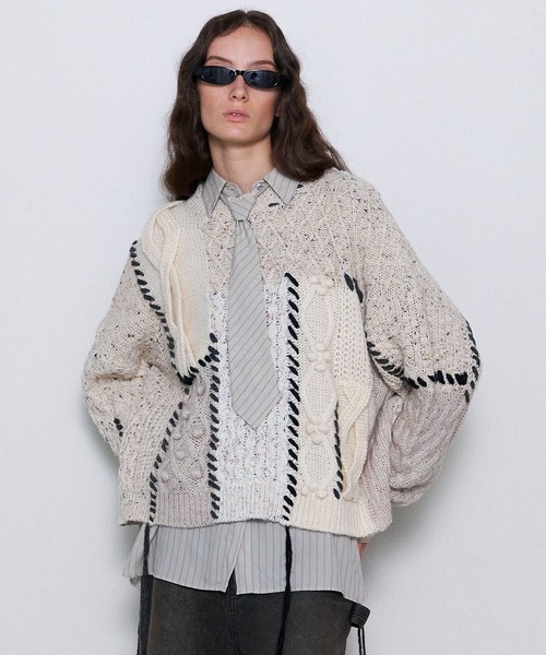 MAISON SPECIAL（メゾンスペシャル）の「Cable Knitting Stitch Knit