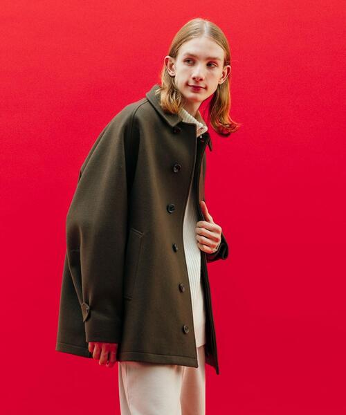 CITEN（シテン）の「＜CITEN＞ウール ハーフコート オリーブ（その他