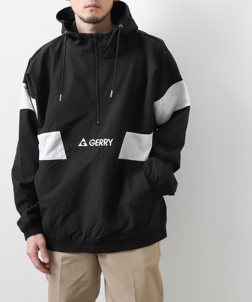 セール】【別注】 【GERRY】 ロゴ 刺繍 長袖 ナイロン ライト