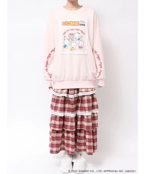 セール】いちご新聞frill frillスウェット（スウェット）｜merry jenny