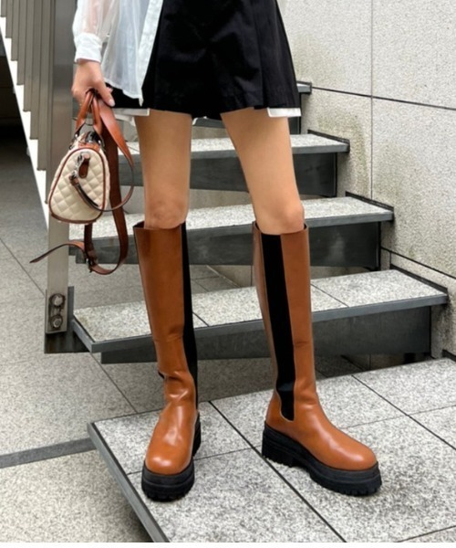 AMAIL（アマイル）の「Side goa bulky longboots（ブーツ）」 - WEAR