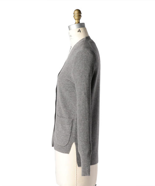 Drawer（ドゥロワー）の「Drawer 16Gカシミヤリブスリーブカーディガン