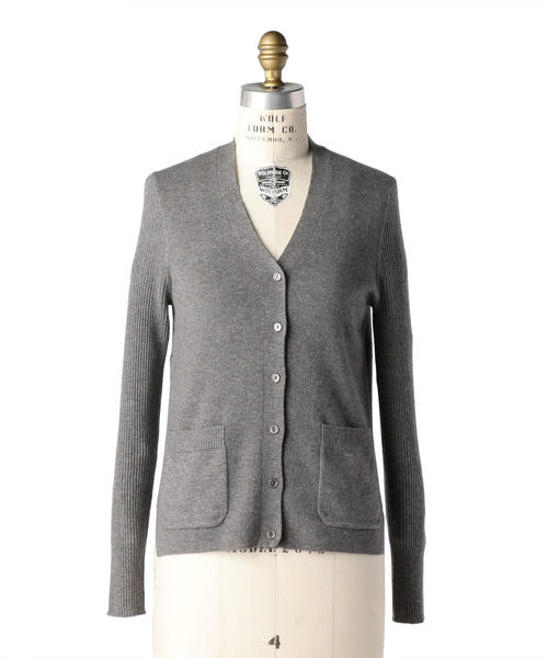 Drawer（ドゥロワー）の「Drawer 16Gカシミヤリブスリーブカーディガン