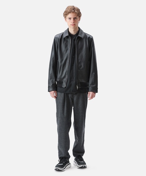 SOPHNET.（ソフネット）の「LEATHER ZIP JACKET（ブルゾン）」 - WEAR
