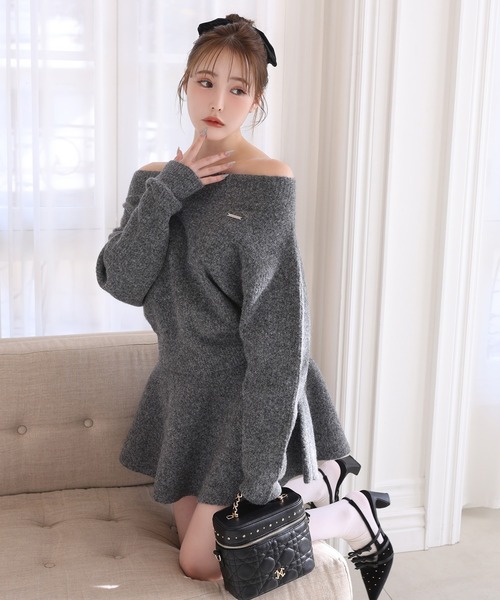 セール】オフショルニットセットアップ（セットアップ）｜one after