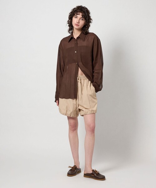 セール】＜6(ROKU)＞コットン スケシャツ（シャツ/ブラウス）｜6（ロク